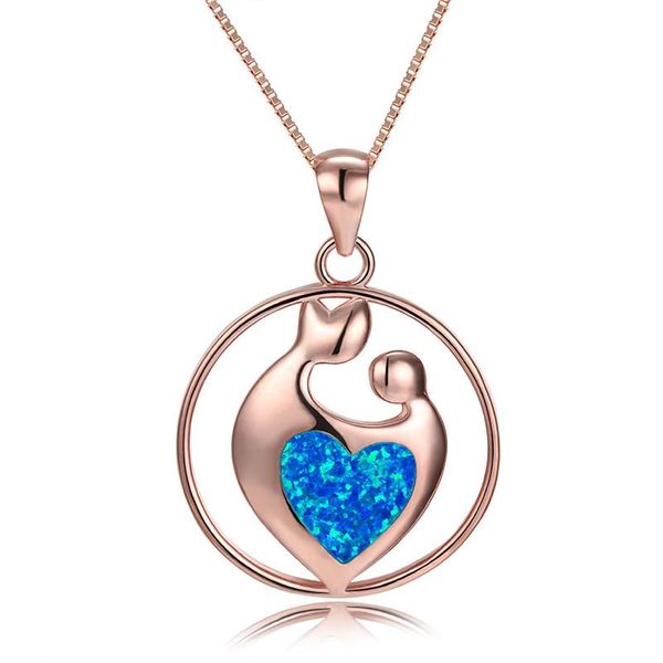 pendant necklaces luxury female love heart chain necklace charm rose gold color wedding boho white blue opal for women, Silver
pendant necklaces luxury female love heart chain necklace charm rose gold color wedding boho white blue opal for women, Silver
