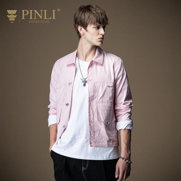 men's jackets pinli 2021 autumn slim pockets turn-down collar solid cotton casual men fashion street jacket coat b201204023, Black;brown
men's jackets pinli 2021 autumn slim pockets turn-down collar solid cotton casual men fashion street jacket coat b201204023, Black;brown