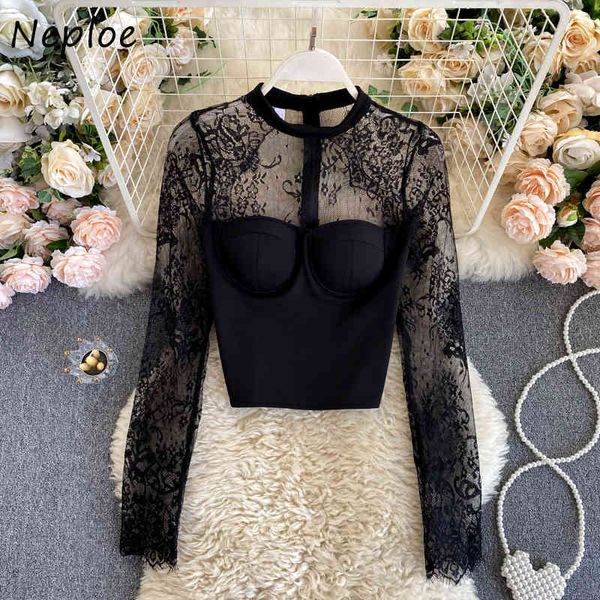 neploe lace hollow out design short blouse women hook flower perspective party blusas pullover long sleeve shirt 210423, White
neploe lace hollow out design short blouse women hook flower perspective party blusas pullover long sleeve shirt 210423, White