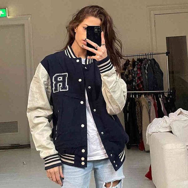 women's jackets b-toto americano retro azul marinho cor combinando bordado uniforme de beisebol jaqueta feminina maré ins nova moda brn, Black;brown
women's jackets b-toto americano retro azul marinho cor combinando bordado uniforme de beisebol jaqueta feminina maré ins nova moda brn, Black;brown