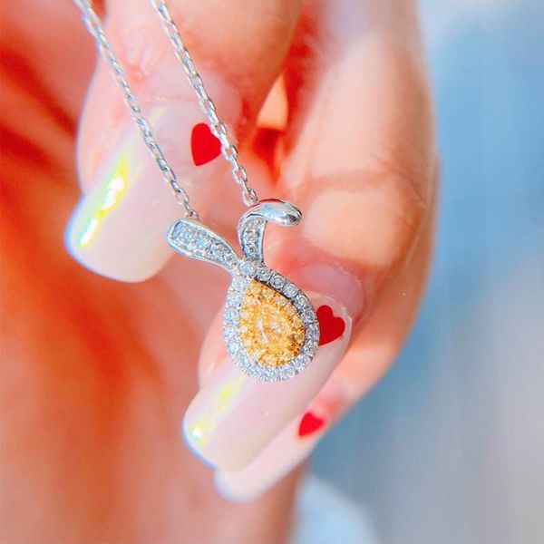 pendant necklaces water drop zircon yellow stone necklace female cute crystal small for women silver color chain
pendant necklaces water drop zircon yellow stone necklace female cute crystal small for women silver color chain