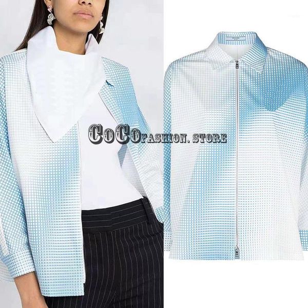 women's jackets luxury design 2021 spring clothes summer style woman classic gradient stripe jacket geometric temperament women coat, Black;brown
women's jackets luxury design 2021 spring clothes summer style woman classic gradient stripe jacket geometric temperament women coat, Black;brown