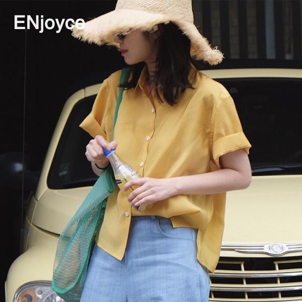 summer fashion women rayon silk blouse shirts comfortable female vintage yellow thin blouses short sleeve women's &, White
summer fashion women rayon silk blouse shirts comfortable female vintage yellow thin blouses short sleeve women's &, White
