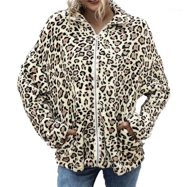 zip up women fall coat jackets long sleeve ladies leopard loose high neck side pocket zipper clothes out wear women's, Black;brown
zip up women fall coat jackets long sleeve ladies leopard loose high neck side pocket zipper clothes out wear women's, Black;brown