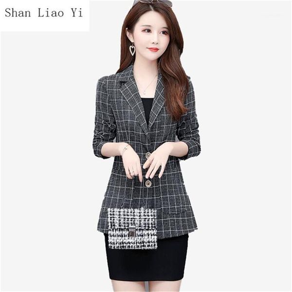 women's blazer plaid lady's short suit jacket net red coat slim slimming trend female suits office outwear 2021 autumn & blazers, White;black
women's blazer plaid lady's short suit jacket net red coat slim slimming trend female suits office outwear 2021 autumn & blazers, White;black