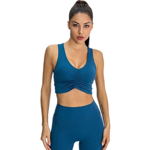 gym clothing autumn vest style women sports bra folds running training elastic quick drying shockproof dance yoga, White;black
gym clothing autumn vest style women sports bra folds running training elastic quick drying shockproof dance yoga, White;black