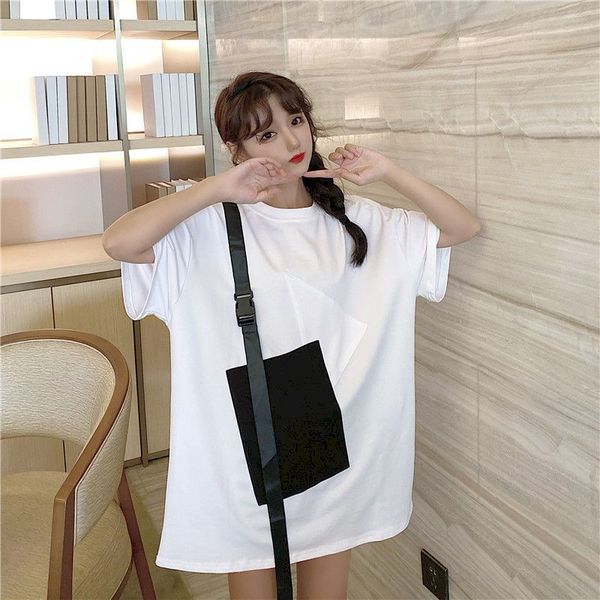 oversized t-shirt women summer clothes 2021 korean harajuku fashion o-ne short sleeve t shirt patchwork fake two pieces top, Black
oversized t-shirt women summer clothes 2021 korean harajuku fashion o-ne short sleeve t shirt patchwork fake two pieces top, Black