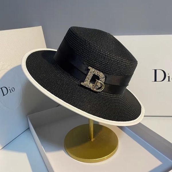 french elegant straw women's travel in spring and summer sunscreen fashion versatile flat brim british hat
french elegant straw women's travel in spring and summer sunscreen fashion versatile flat brim british hat