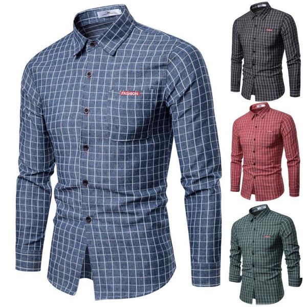 men's fashion business leisure plaid printing long-sleeved shirt blouse brand men clothing soft comfortable casual shirts, White;black
men's fashion business leisure plaid printing long-sleeved shirt blouse brand men clothing soft comfortable casual shirts, White;black