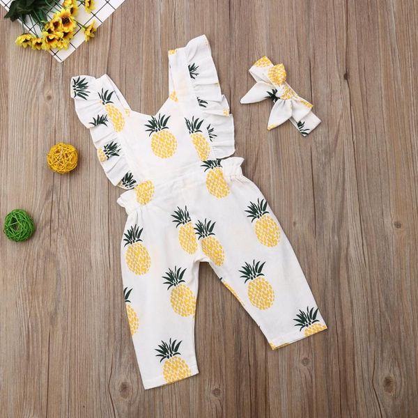 jumpsuits 2pcs born baby girls romper with headband pineapple ruffle sleeveless suspender pants overalls toddler outfits, Blue
jumpsuits 2pcs born baby girls romper with headband pineapple ruffle sleeveless suspender pants overalls toddler outfits, Blue