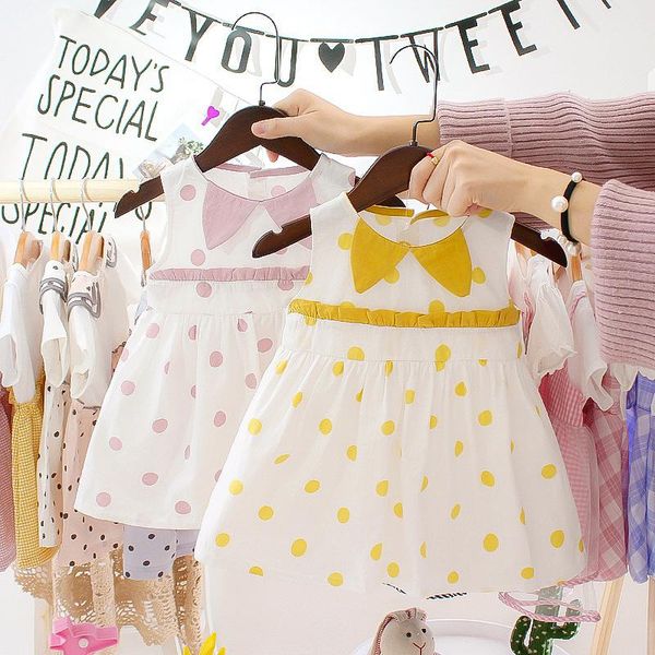 girl's dresses summer baby girl children's clothing bow polka dot princess dress for toddler, Red;yellow
girl's dresses summer baby girl children's clothing bow polka dot princess dress for toddler, Red;yellow