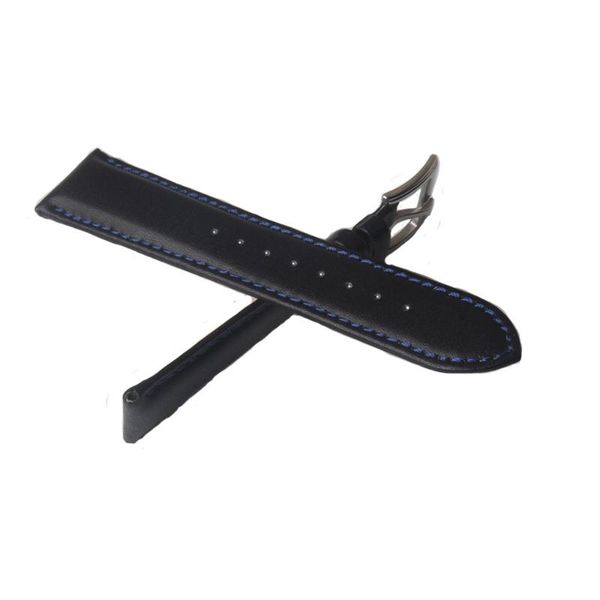 watch bands watchband black with blue stitched 20mm 22mm pin buckle silver stainless steel smooth cowhide leather genuine accessories, Black;brown
watch bands watchband black with blue stitched 20mm 22mm pin buckle silver stainless steel smooth cowhide leather genuine accessories, Black;brown