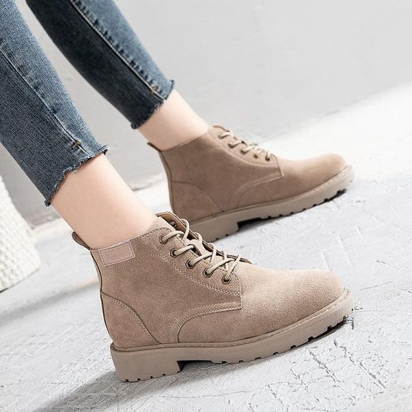 boots autumn and winter 2021 women's british style student korean version versatile plush warm thick soled short, Black
boots autumn and winter 2021 women's british style student korean version versatile plush warm thick soled short, Black