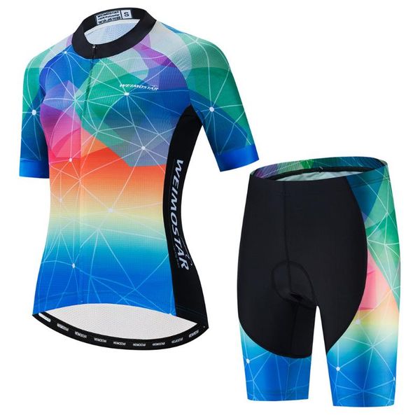 weimostar pro team cycling clothing suit women summer bike clothes road bicycle mountain jersey set for racing sets, Black;blue
weimostar pro team cycling clothing suit women summer bike clothes road bicycle mountain jersey set for racing sets, Black;blue