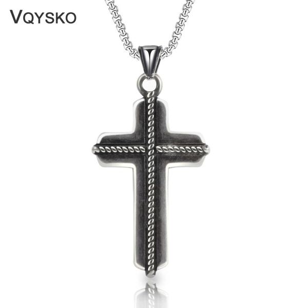 pendant necklaces fashion men's punk rosary accessories stainless steel european and american jewelry cross necklace for man, Silver
pendant necklaces fashion men's punk rosary accessories stainless steel european and american jewelry cross necklace for man, Silver
