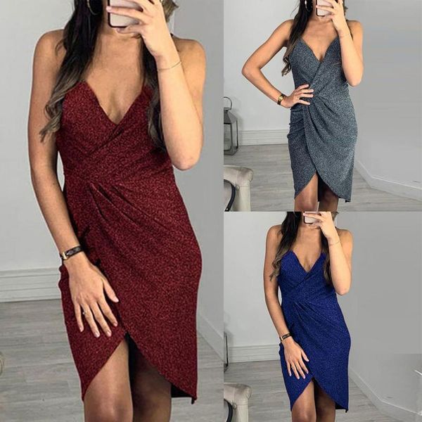 40# women dresses sequins solid sleeveless color party club v-neck slim fit casual drees vestidos longos de verao ethnic clothing, Red
40# women dresses sequins solid sleeveless color party club v-neck slim fit casual drees vestidos longos de verao ethnic clothing, Red