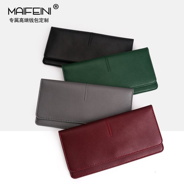 wallet leather women's soft cow fashion simple long ultra thin card foreskin clip korean leisure creative style, Red;black
wallet leather women's soft cow fashion simple long ultra thin card foreskin clip korean leisure creative style, Red;black