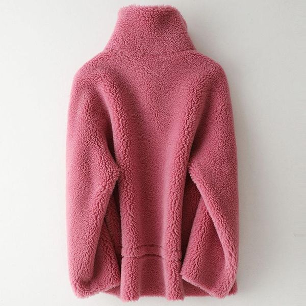 women's fur & faux real coat female wool jacket autumn winter women clothes 2021outwear sheep shearling suede lining zt5008, Black
women's fur & faux real coat female wool jacket autumn winter women clothes 2021outwear sheep shearling suede lining zt5008, Black
