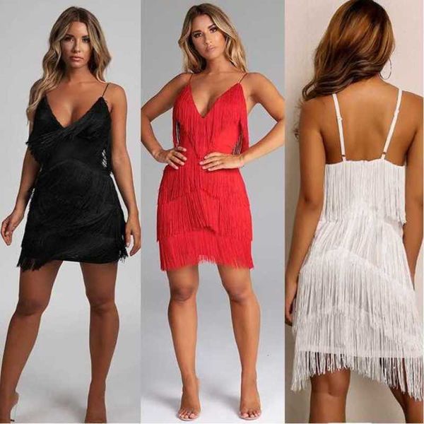 women fashion dress bodycon deep v neck pure color sling tassel dress night clubs wear_qu, Black;gray
women fashion dress bodycon deep v neck pure color sling tassel dress night clubs wear_qu, Black;gray