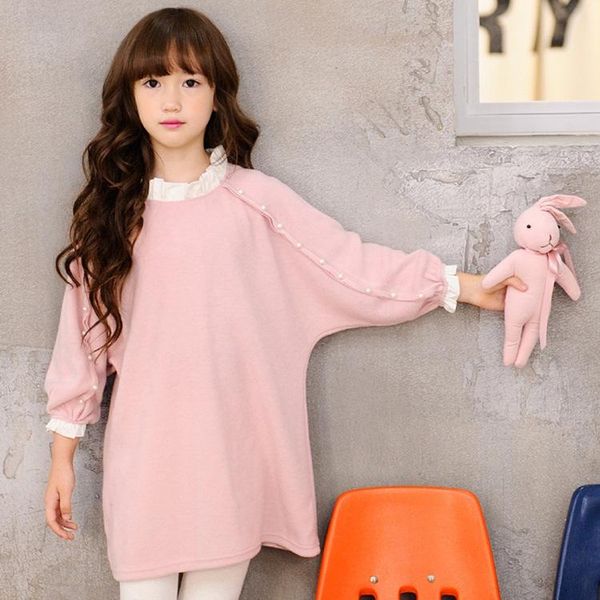 girl's dresses 2021 girl autumn loose dress 100% cotton kids pearls long sleeves teenage girls clothing for 3-14 years, Red;yellow
girl's dresses 2021 girl autumn loose dress 100% cotton kids pearls long sleeves teenage girls clothing for 3-14 years, Red;yellow