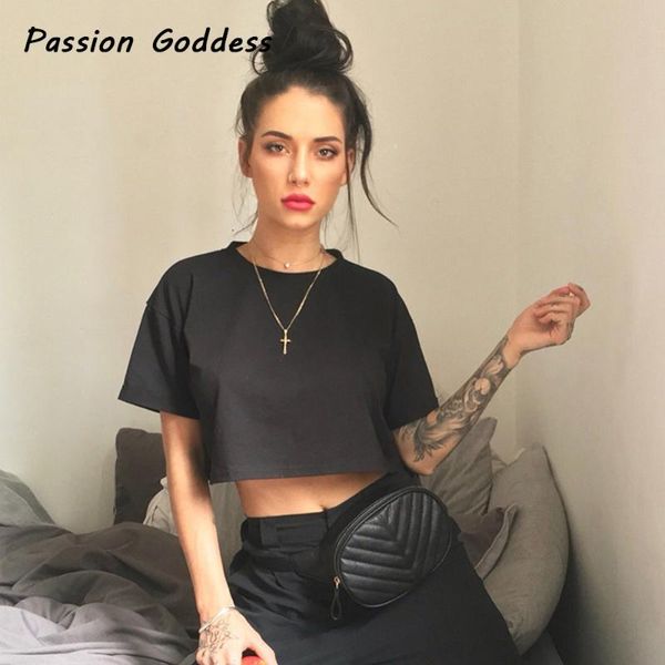 women's t-shirt summer casual women solid color cotton shirts loose short sleeve tee femme cropped fitness basic streetwear top, White
women's t-shirt summer casual women solid color cotton shirts loose short sleeve tee femme cropped fitness basic streetwear top, White