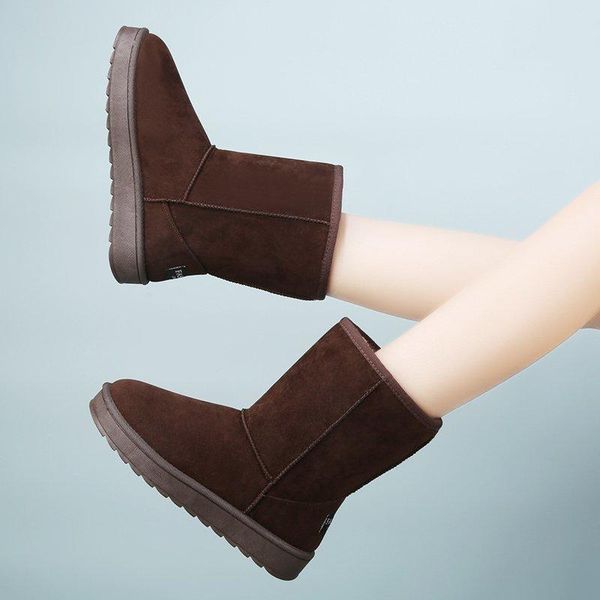boots round toe faux suede ankle female women's winter snow flat warm thick plush cotton padded shoes woman, Black
boots round toe faux suede ankle female women's winter snow flat warm thick plush cotton padded shoes woman, Black