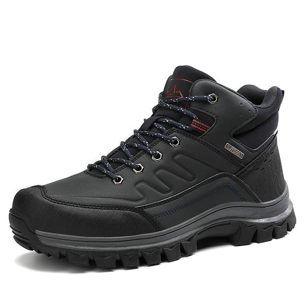 boots outdoor men anti-skidding leather shoes comfy spring autumn short snow durable outsole, Black
boots outdoor men anti-skidding leather shoes comfy spring autumn short snow durable outsole, Black