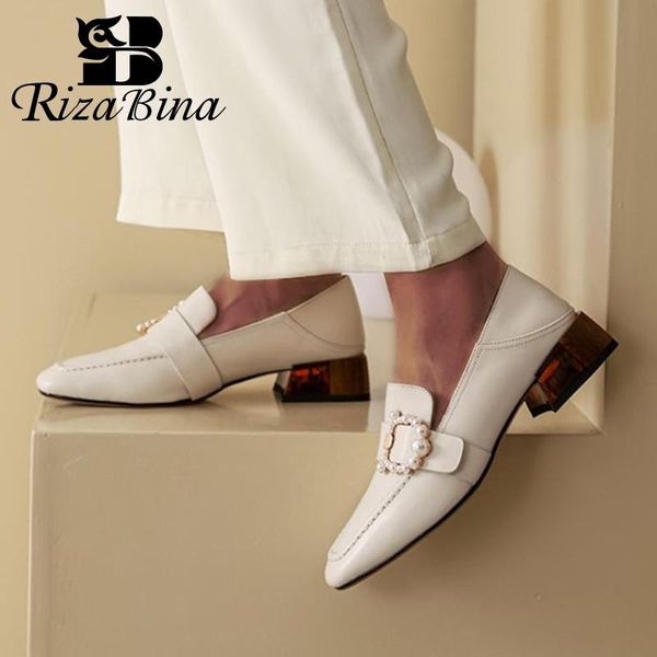 dress shoes rizabina women pumps genuine leather fashion beads square toe thick heel wooman casual office lady footwear size 34-39, Black
dress shoes rizabina women pumps genuine leather fashion beads square toe thick heel wooman casual office lady footwear size 34-39, Black
