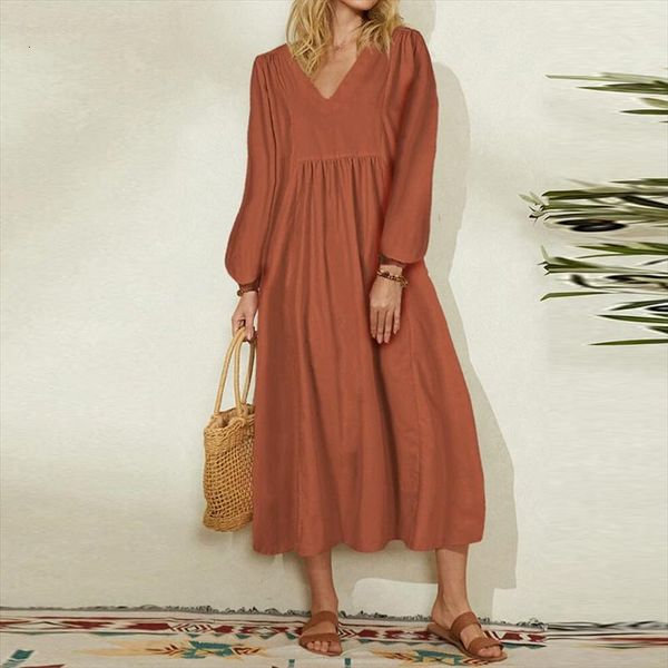 cotton linen solid color casual womens dresses long spring lantern sleeve elegant retro fashion party 3xl, Black;gray
cotton linen solid color casual womens dresses long spring lantern sleeve elegant retro fashion party 3xl, Black;gray
