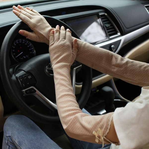 five fingers gloves summer women' cotton sunscreen thin half-finger long sleeves breathable non-slip driving and riding arm guards, Blue;gray
five fingers gloves summer women' cotton sunscreen thin half-finger long sleeves breathable non-slip driving and riding arm guards, Blue;gray