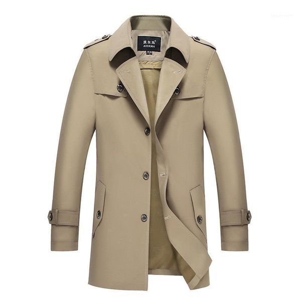 brand business trench men 2021 fashion autumn solid color medium long slim fit jackets male formal social coat men's windbreaker coats, Tan;black
brand business trench men 2021 fashion autumn solid color medium long slim fit jackets male formal social coat men's windbreaker coats, Tan;black