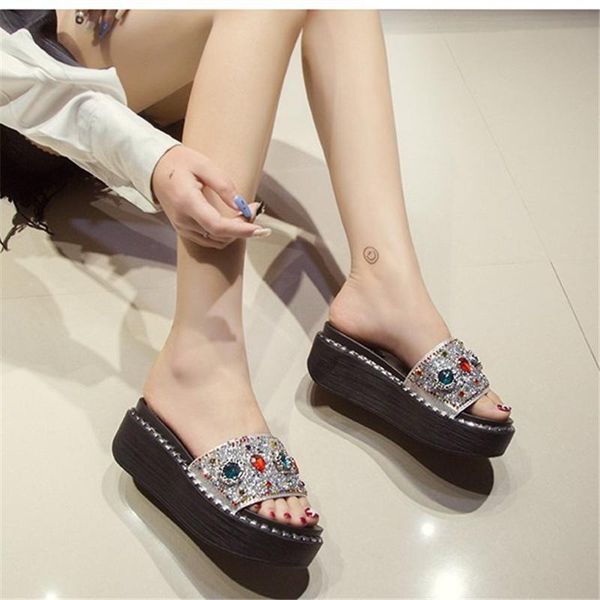 slippers enplei fashion square buckle summer women crystal heel slipper allmatch strap modis pearl woman rhinestone sandals, Black
slippers enplei fashion square buckle summer women crystal heel slipper allmatch strap modis pearl woman rhinestone sandals, Black