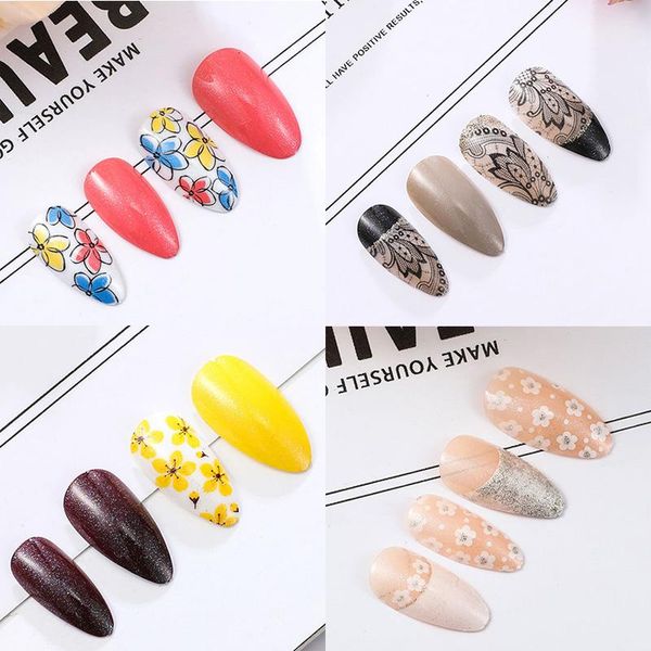false nails 24pcs/box wholesale point fake yellow flower design artificial nail tips full cover lattice z1023, Red;gold
false nails 24pcs/box wholesale point fake yellow flower design artificial nail tips full cover lattice z1023, Red;gold