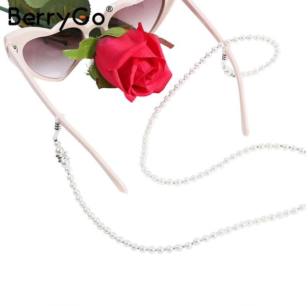 berets berrygo elegant white pearls sunglass chains lanyards women chic streetwear accessories hold staps eyewear 2021, Blue;gray
berets berrygo elegant white pearls sunglass chains lanyards women chic streetwear accessories hold staps eyewear 2021, Blue;gray