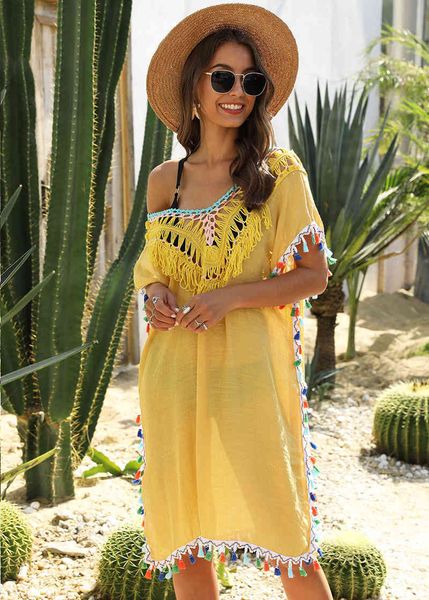 women's swimwear handmade crochet beach backless transparent yellow pareos bohemian summer holiday tassel robe do4z, White;black
women's swimwear handmade crochet beach backless transparent yellow pareos bohemian summer holiday tassel robe do4z, White;black