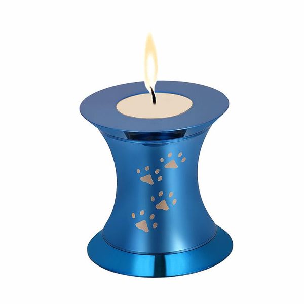 pendant necklaces high polished dog print candlestick urn for human/pet ashes cremation keepsake candle holder locket laser engrave, Silver 
pendant necklaces high polished dog print candlestick urn for human/pet ashes cremation keepsake candle holder locket laser engrave, Silver