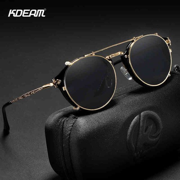 kdeam retro steampunk round clip on sunglasses men women double layer removable lens baroque cut legs glass uv400 with box glasses wholesale, White;black
kdeam retro steampunk round clip on sunglasses men women double layer removable lens baroque cut legs glass uv400 with box glasses wholesale, White;black