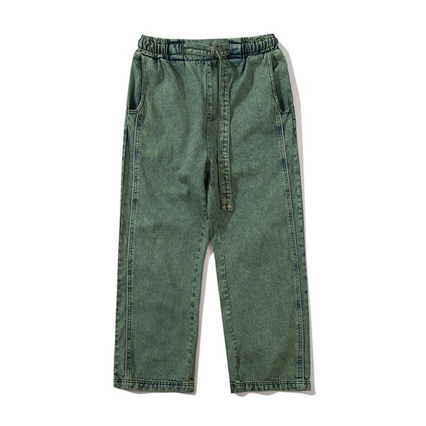 washing straight denim pants men women 2021 elastic waist draw string men's jeans, Blue
washing straight denim pants men women 2021 elastic waist draw string men's jeans, Blue