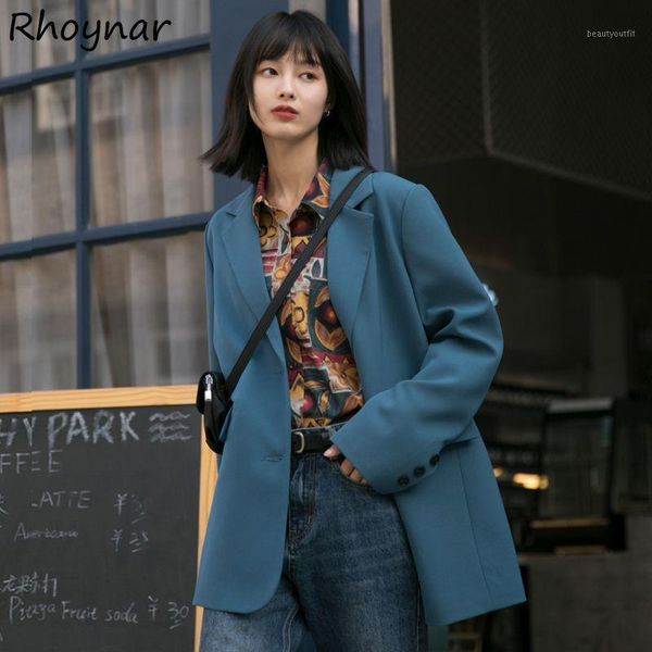 women's suits & blazers women casual temperament baggy long sleeve notched collar pockets fashion vintage office workwear streetwear la, White;black
women's suits & blazers women casual temperament baggy long sleeve notched collar pockets fashion vintage office workwear streetwear la, White;black