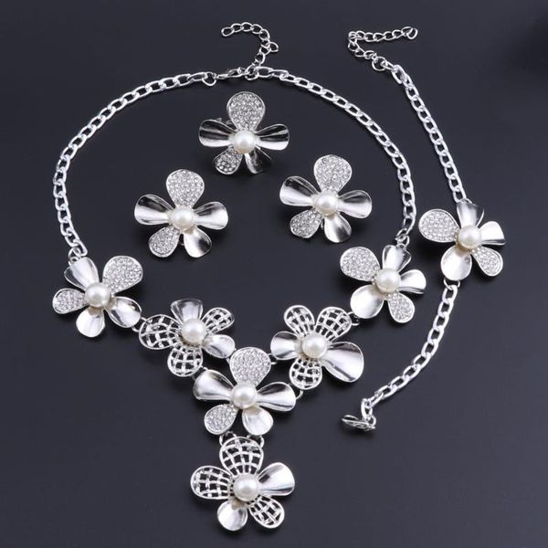 earrings & necklace oeoeos imitation pearl wedding earring set bridal jewelry for women elegant party gift fashion costume, Silver
earrings & necklace oeoeos imitation pearl wedding earring set bridal jewelry for women elegant party gift fashion costume, Silver
