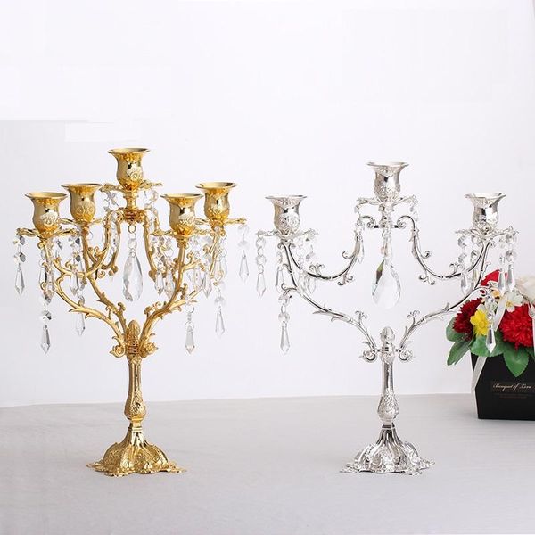 candle holders europe silver/gold plated 3/5 light hodlers with crystal pendant candlestick for wedding dessert table decoration zt105
candle holders europe silver/gold plated 3/5 light hodlers with crystal pendant candlestick for wedding dessert table decoration zt105