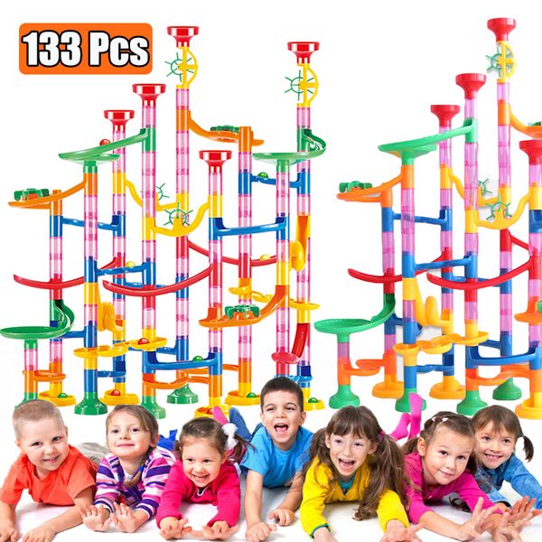 DIY Maze Balls Track Building Blocks Toys For Children Construction Marble Race Run Pipeline Block Educational Toy Game
DIY Maze Balls Track Building Blocks Toys For Children Construction Marble Race Run Pipeline Block Educational Toy Game