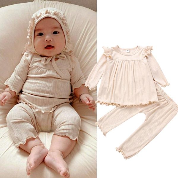 clothing sets 2021 toddler girls 2pcs fall outfits, long sleeve solid color ruffle + pants set, White
clothing sets 2021 toddler girls 2pcs fall outfits, long sleeve solid color ruffle + pants set, White