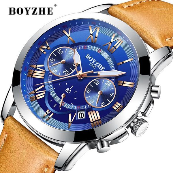 wristwatches boyzhe men quartz watch fashion leather sport watches luminous casual waterproof business relogio masculino, Slivery;brown
wristwatches boyzhe men quartz watch fashion leather sport watches luminous casual waterproof business relogio masculino, Slivery;brown
