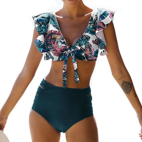 women's swimwear summer stylish 2021 bikini female split ruffle high waist vacation bow ladies swimsuit women, White;black
women's swimwear summer stylish 2021 bikini female split ruffle high waist vacation bow ladies swimsuit women, White;black