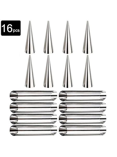 16-piece set of cake baking mold stainless steel durable reusable cream decorating tools for easy to make cakes & pastry
16-piece set of cake baking mold stainless steel durable reusable cream decorating tools for easy to make cakes & pastry
