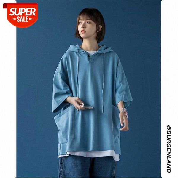 hooded short-sleeved shirt women's loose korean style niche half-sleeved t-shirt #iw3f, White
hooded short-sleeved shirt women's loose korean style niche half-sleeved t-shirt #iw3f, White