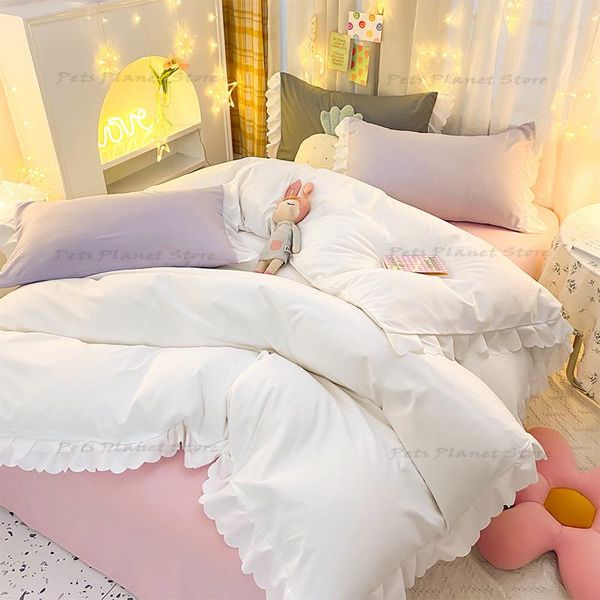 bedding sets four-piece set of cotton series ins candy color on the solid japanese mix and style
bedding sets four-piece set of cotton series ins candy color on the solid japanese mix and style