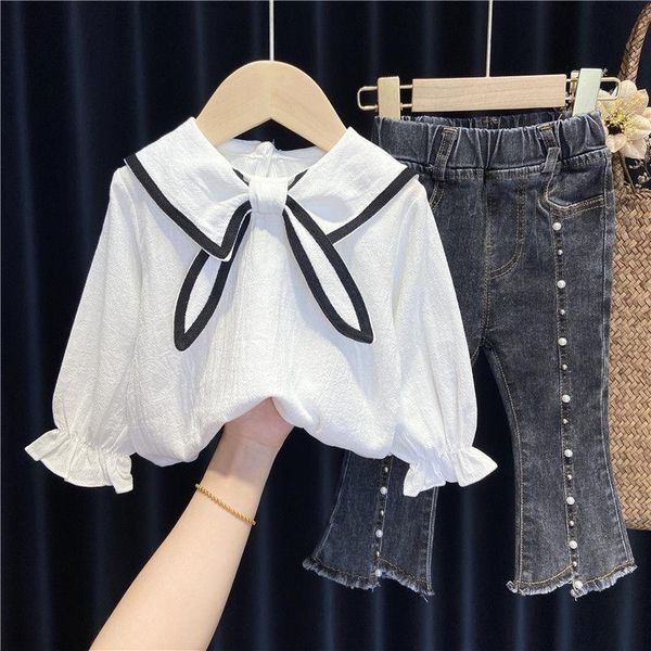 summer baby girl clothes sets casual long sleeve jeans trousers outfit for kids fashion suit children costume q27 clothing, White
summer baby girl clothes sets casual long sleeve jeans trousers outfit for kids fashion suit children costume q27 clothing, White