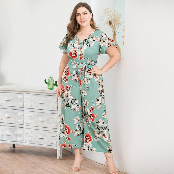 women's jumpsuits & rompers plus size v-neck short-sleeved bohemian print wide-legged jumpsuit spring casual combinaison, Black;white
women's jumpsuits & rompers plus size v-neck short-sleeved bohemian print wide-legged jumpsuit spring casual combinaison, Black;white